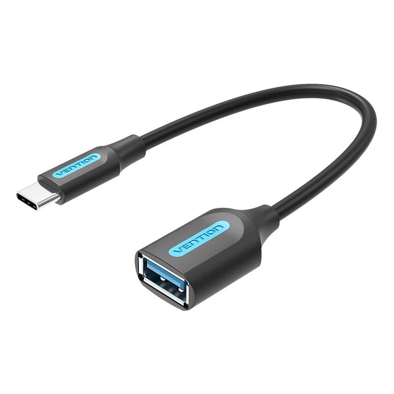 Cablu OTG USB-C 3.1 Masculin catre USB Feminin Vention CCVBB 0,15 m, 2A, negru