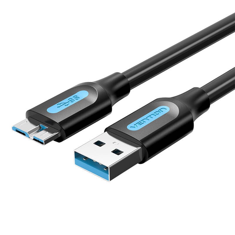 Cablu plat USB 3.0 A catre Micro-B Vention COPBH 2A 2m negru