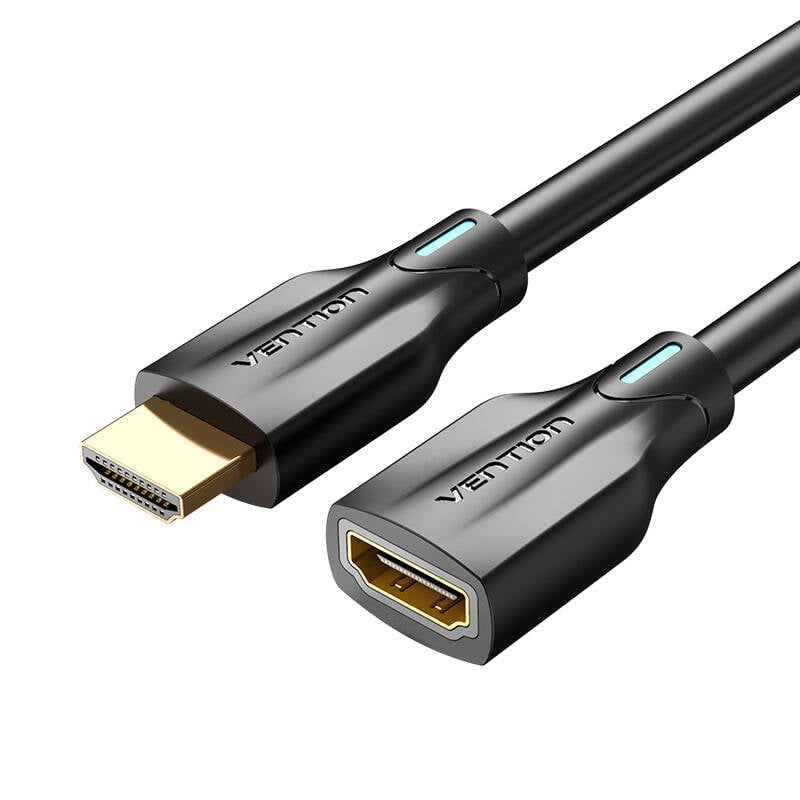 Cablu prelungitor HDMI 2.1 Vention AHBBF, 1m, 8K 60Hz 4K 120Hz (negru)