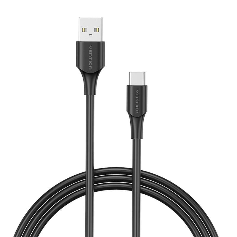 Cablu USB 2.0 A catre USB-C Vention CTHBF 3A 1m negru