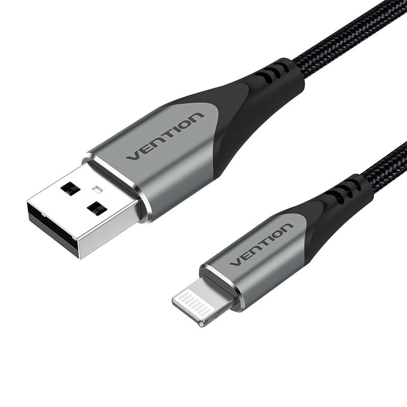 Cablu USB 2.0 la Lightning, Vention LABHF 2,4A 1m (gri)