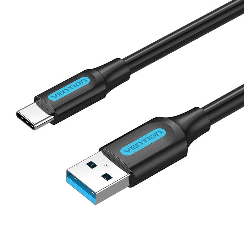 Cablu USB 3.0 A la USB-C Vention COZBG 3A 1.5m Negru PVC