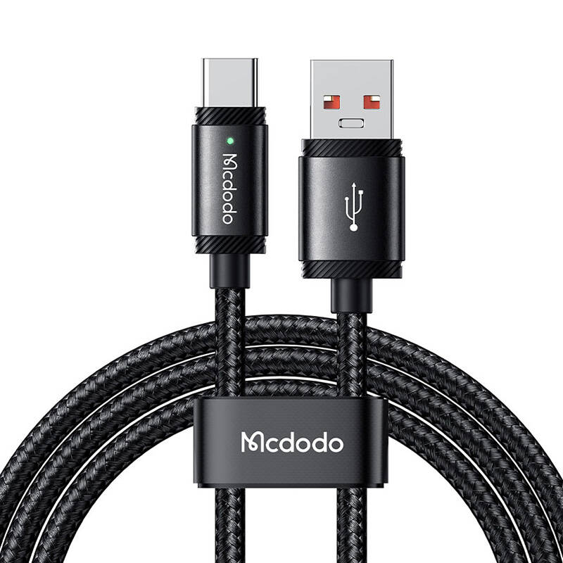 Cablu USB-A la USB-C Mcdodo CA-4730, 120W, 1,5m (negru)