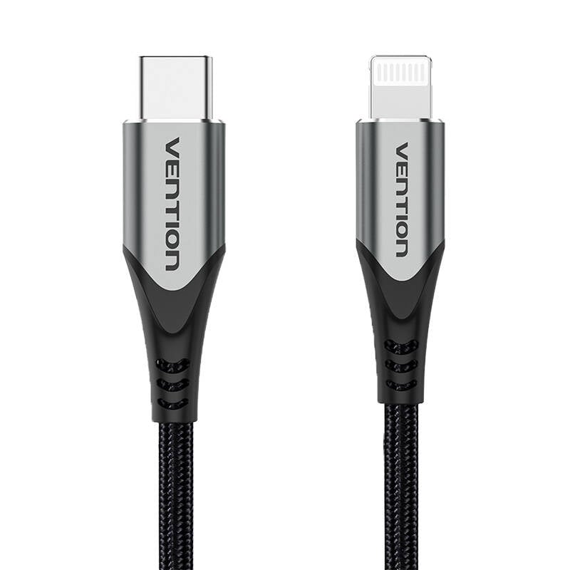 Cablu USB-C 2.0 la cablu Lightning Vention TACHH 2m MFi Gri