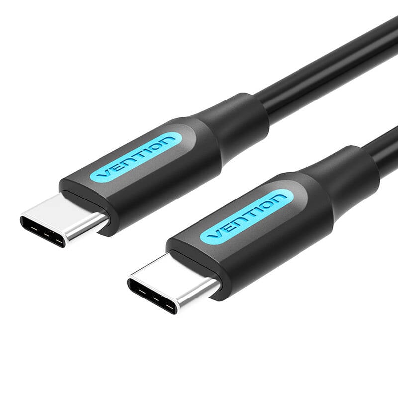 Cablu USB-C 2.0 Vention COSBG PD60W 1,5 m negru PVC