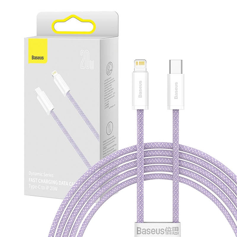 Cablu USB-C Baseus pentru seria Lightning Dynamic, 20W, 2m (mov)