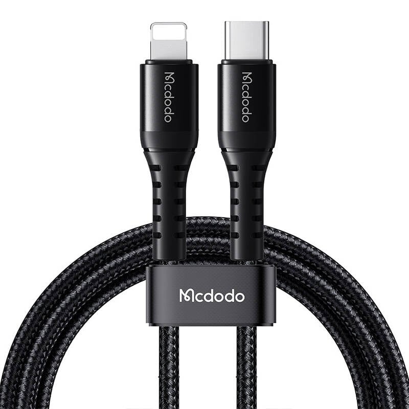 Cablu USB-C la fulger Mcdodo CA-5630, 36W, 0.2m (negru)