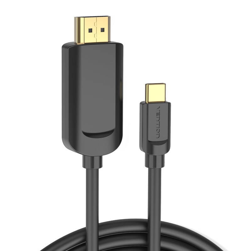 Cablu USB-C la HDMI 1.4 Vention CGUBG 4K 30Hz 1,5m (negru)