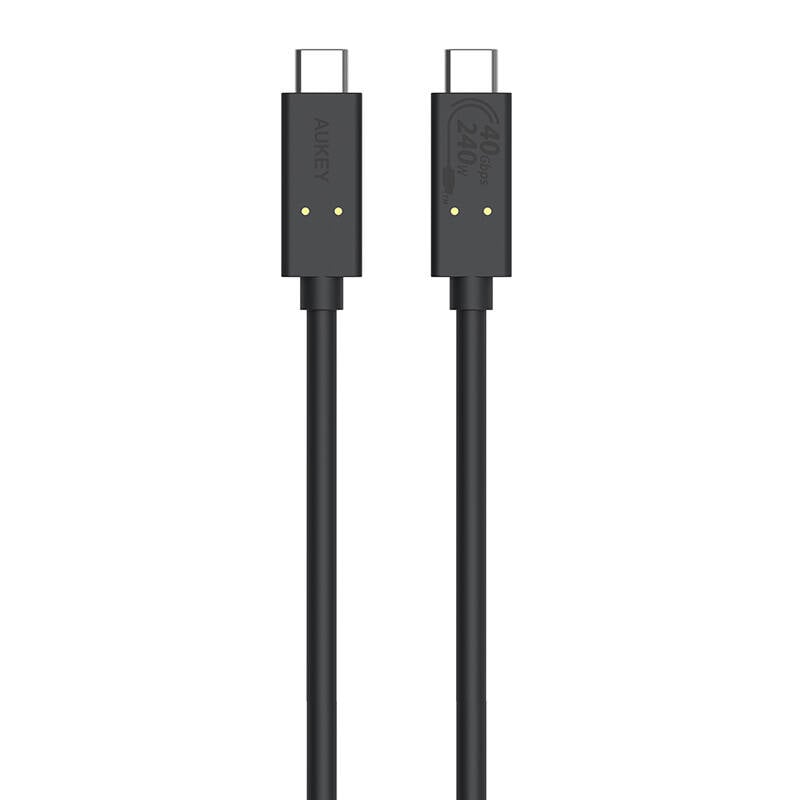 Cablu USB-C la USB-C Aukey, CB-TCC241, 240W, 0.8m (negru)