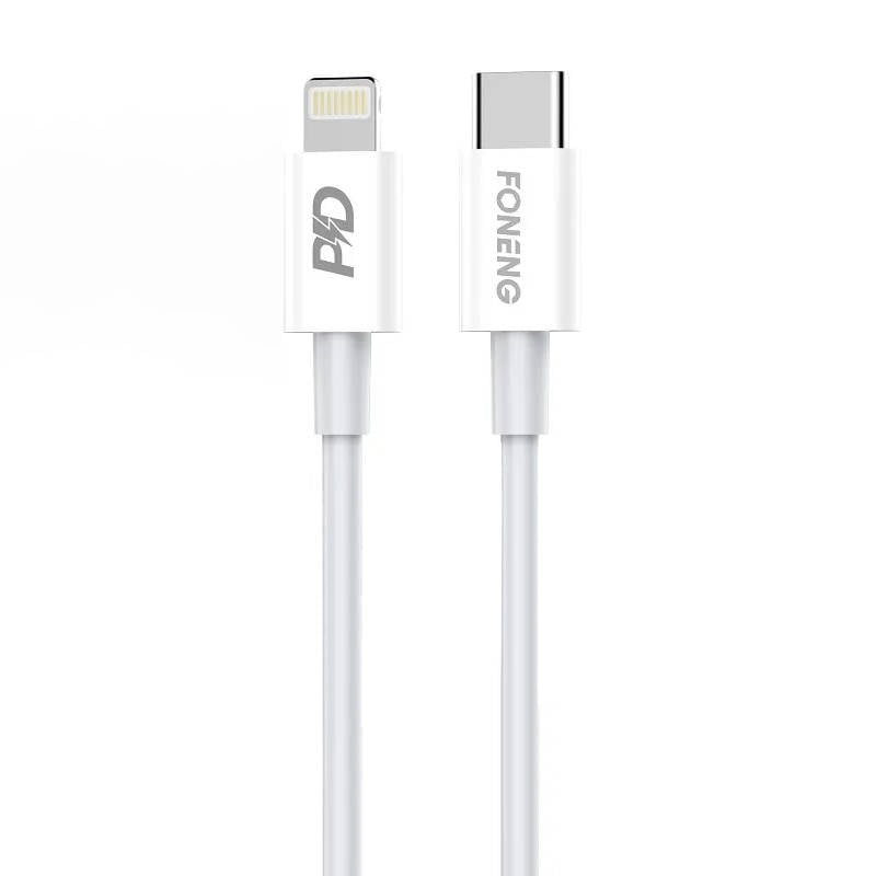 Cablu USB-C pentru Lighting Foneng X31, 20W 1m (alb)