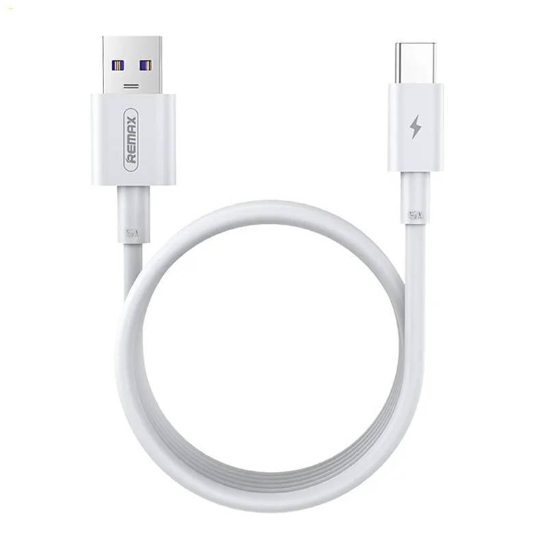 Cablu USB-C Remax Marlik, 5A, 1m (alb)