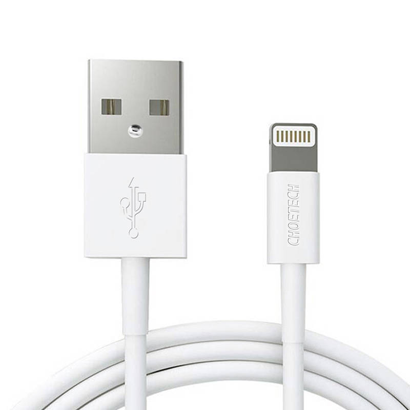 Cablu USB la Lightning Choetech IP0026, MFi, 1,2 m (alb)