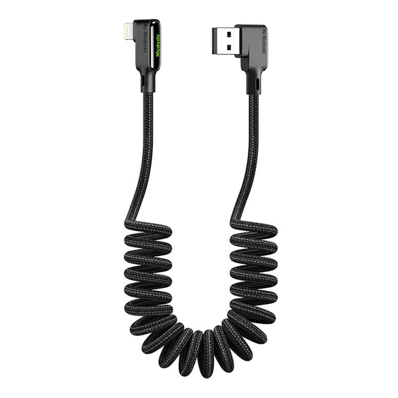 Cablu USB la Lightning, Mcdodo CA-7300, in unghi, 1,8 m (negru)