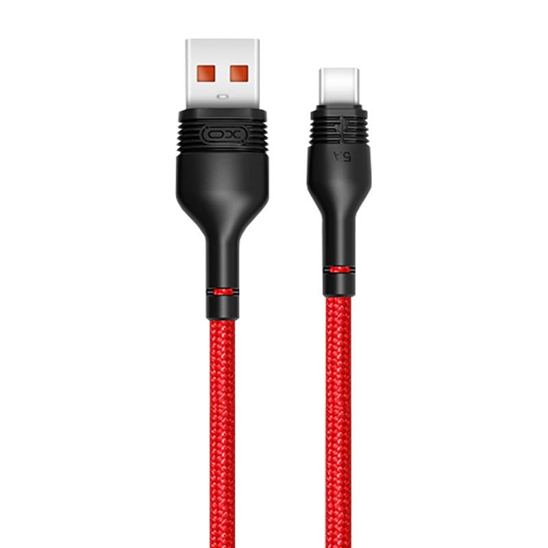 Cablu USB la USB-C XO NB55 5A, 1m (rosu)