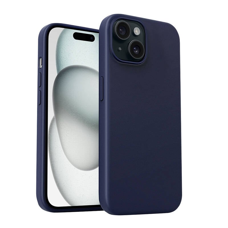 Carcasa Aukey PC-GJ10B pentru iPhone 15 Plus (albastru furtuna)