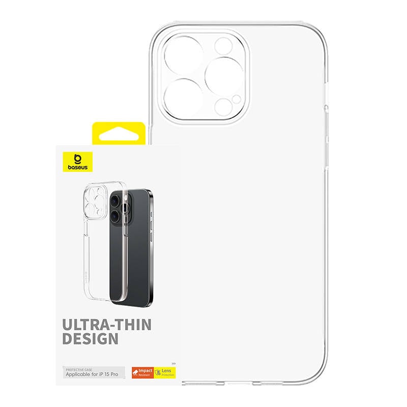 Carcasa de telefon pentru iPhone 15 Pro Baseus OS-Lucent Series (transparent)