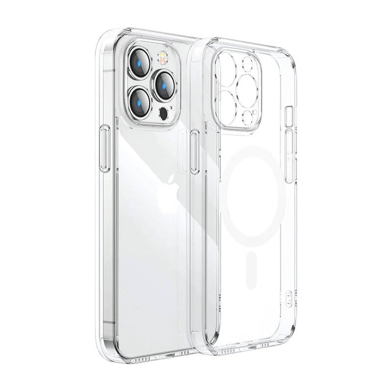 Carcasa magnetica de protectie Joyroom pentru iPhone 15 Pro Max (transparent)