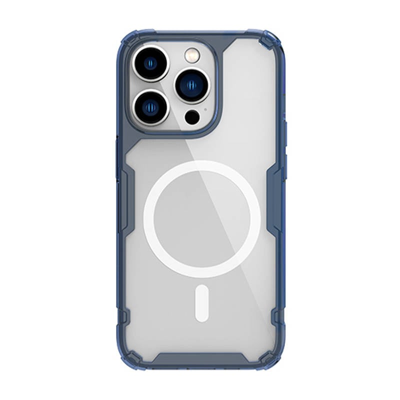 Carcasa magnetica Nillkin Nature TPU Pro pentru Apple iPhone 14 Pro (albastru)