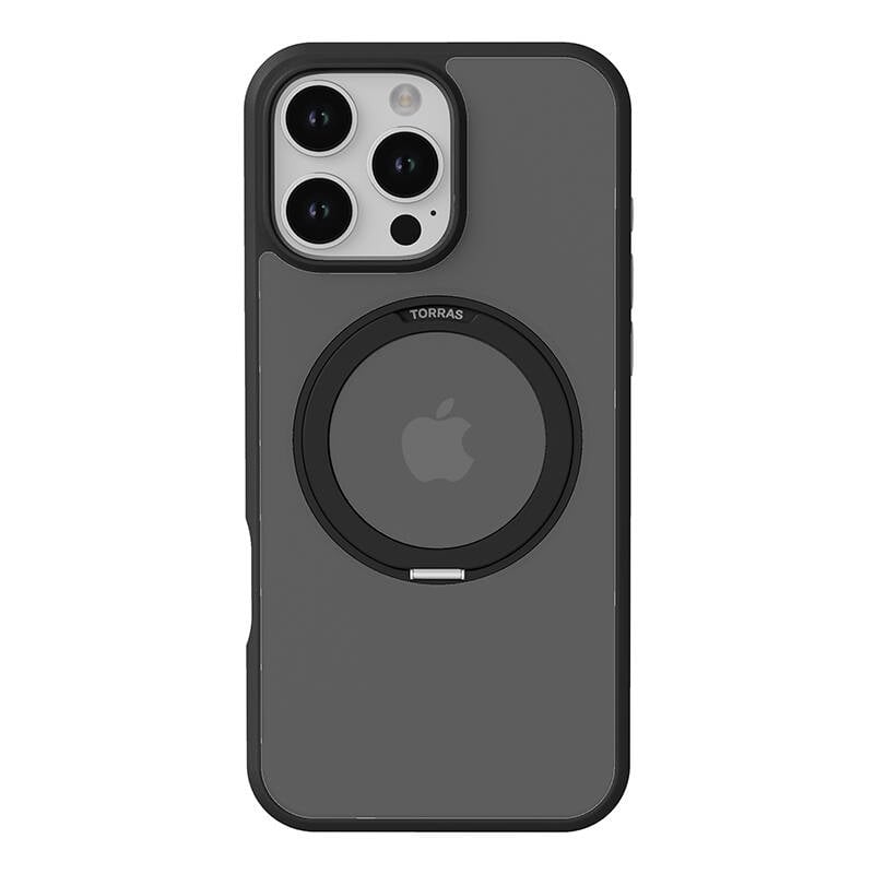 Carcasa Torras Ostand pentru iPhone 16 Pro (negru)