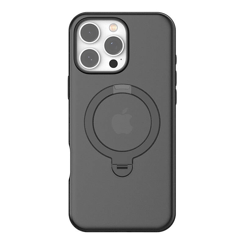 Carcasa Torras Ostand Spin pentru iPhone 16 Pro (negru)