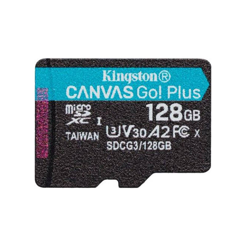 Card de memorie microSD 128GB Kingston Canvas Go Plus