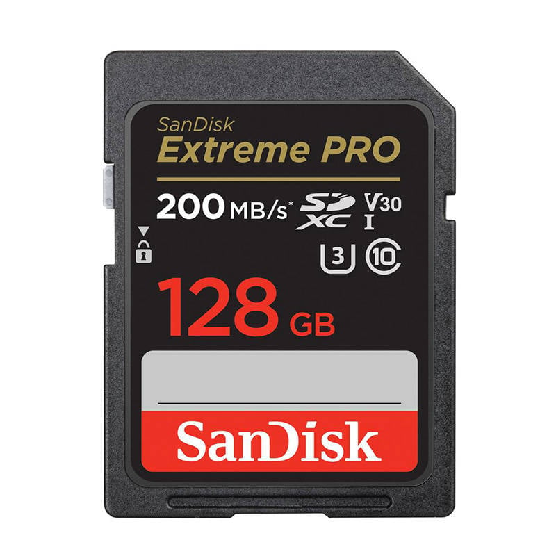 Card de memorie SANDISK EXTREME PRO SDXC 128GB 200 90 MB s UHS-I U3 (SDSDXXD-128G-GN4IN)