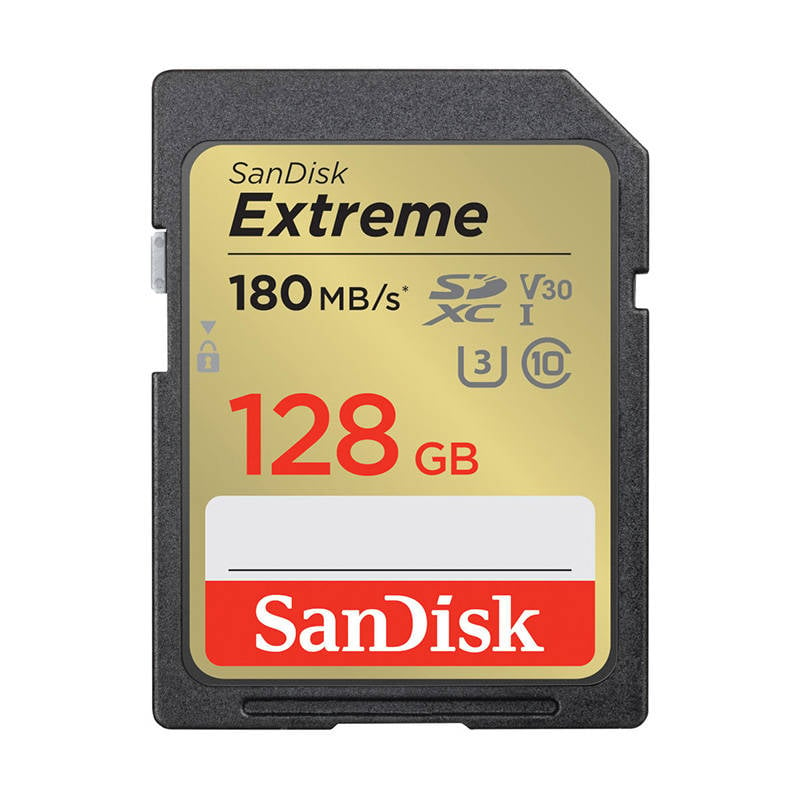 Card de memorie SANDISK EXTREME SDXC 128 GB 180 90 MB s UHS-I U3 (SDSDXVA-128G-GNCIN)