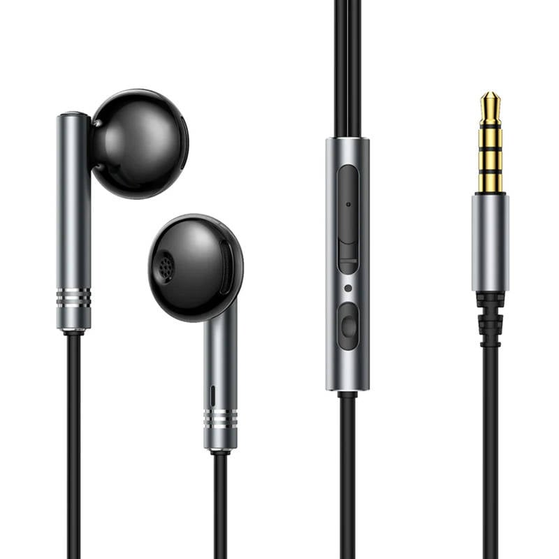 Casti cu fir Joyroom JR-EW06, in-ear (gri inchis)