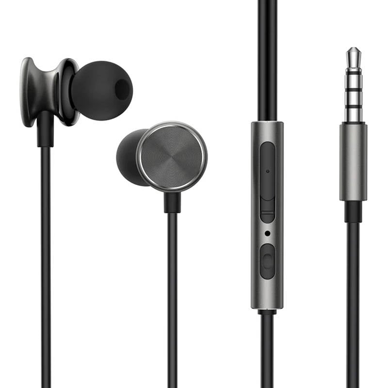 Casti cu fir JR-EW03, in-ear (gri inchis)