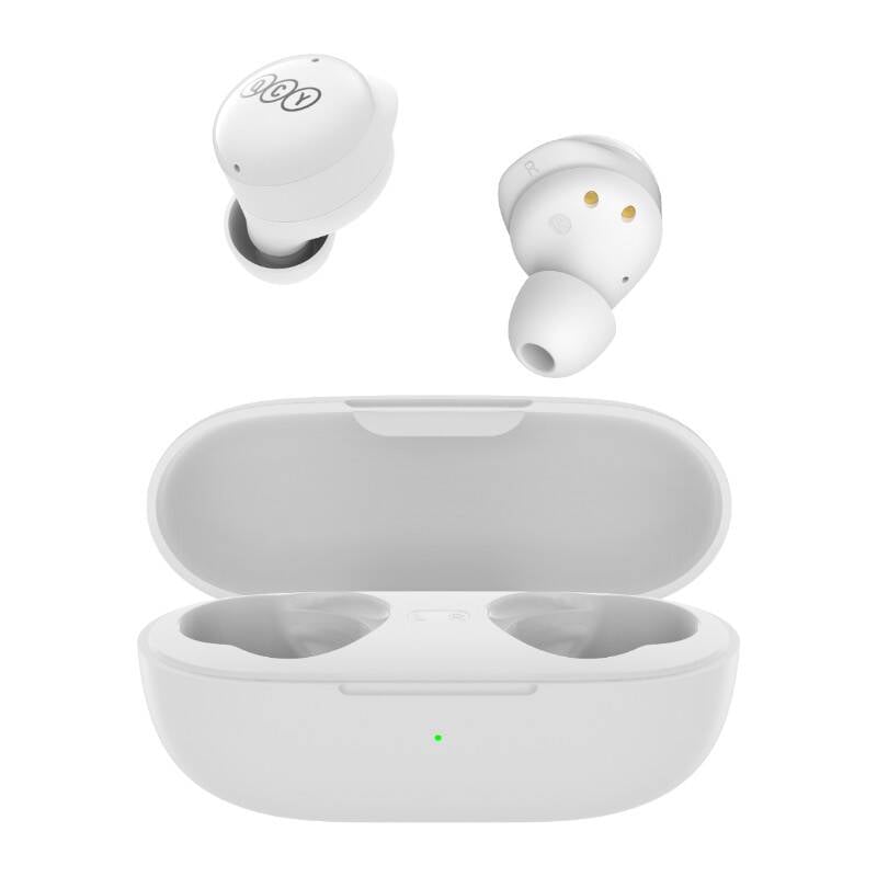 Casti wireless QCY T17 - Sunet clar si conectivitate perfecta cu Bluetooth 5.1, design elegant alb, ideale pentru fiecare zi!