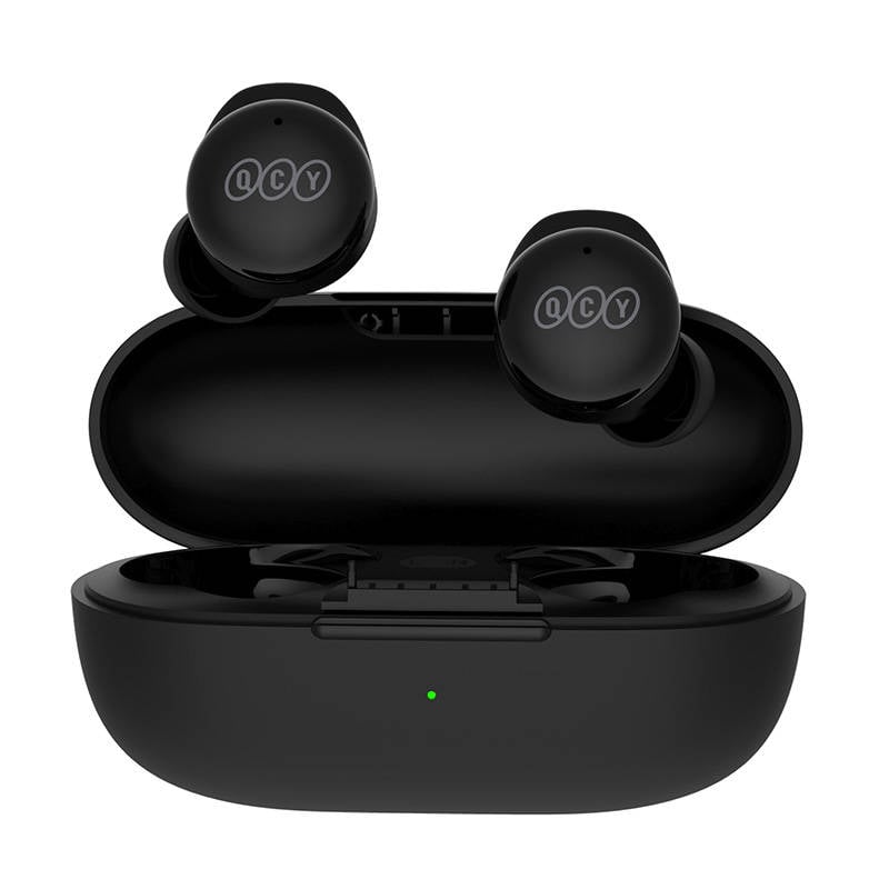 Casti Wireless TWS QCY T17 - Sunet Superior si Confort Maxim, Design Elegant Negru, Versiune Bluetooth 5.1, Ideal pentru Muzica si Apeluri!