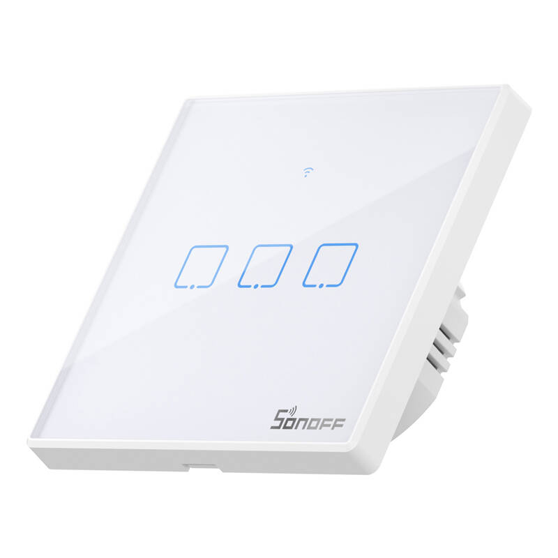 Comutator inteligent WiFi + RF 433 Sonoff T2 EU TX (3 canale) actualizat