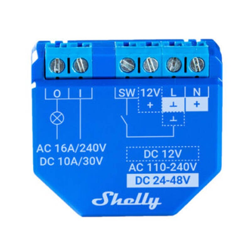 Comutator inteligent WiFi Shelly, 1 canal 16A