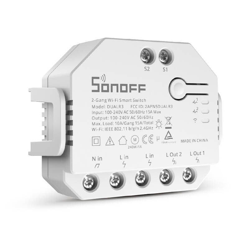 Comutator inteligent WiFi Sonoff Dual R3