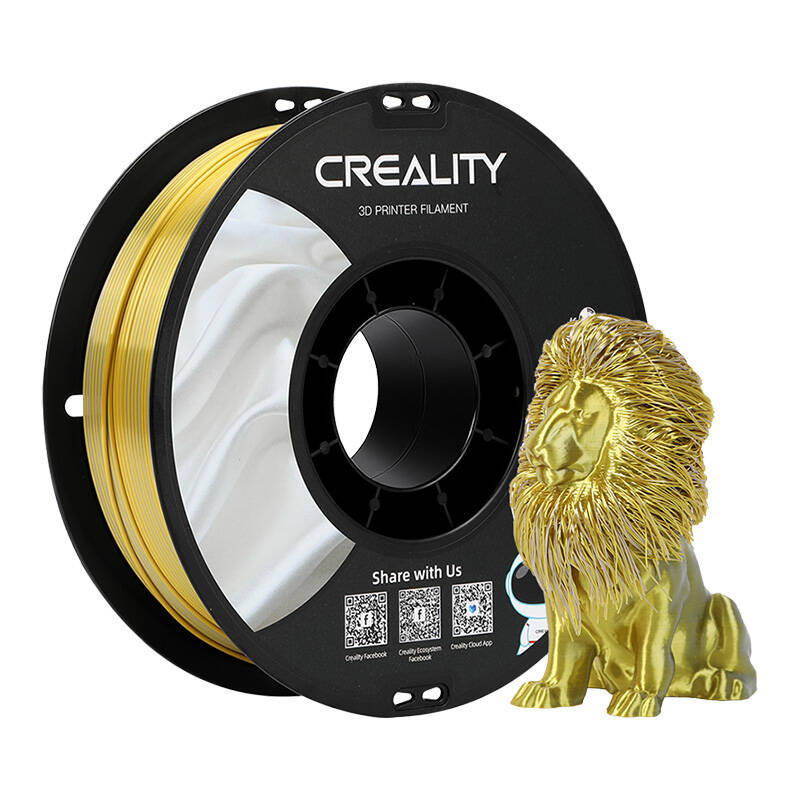 CR-Silk PLA Filament Creality (aur-argint)