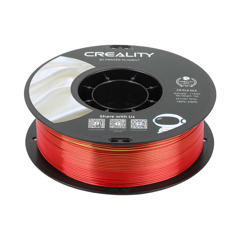 CR-Silk PLA Filament Creality (rosu-auriu)