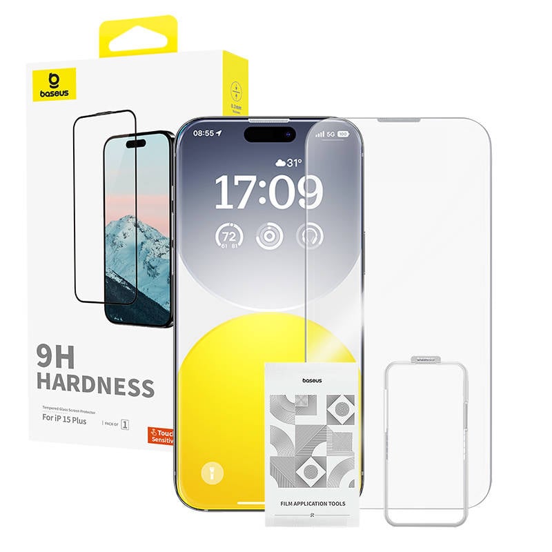 Diamant de sticla temperata Baseus 0.3mm pentru iPhone 15Plus