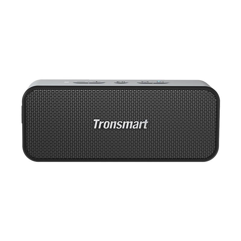 Boxa wireless Bluetooth Tronsmart T2 Plus 2024, Rezistent la apa, 20W, 2000mAh, Bluetooth 5.3, Autonomie 1440 min, Design modern, Culoare neagra