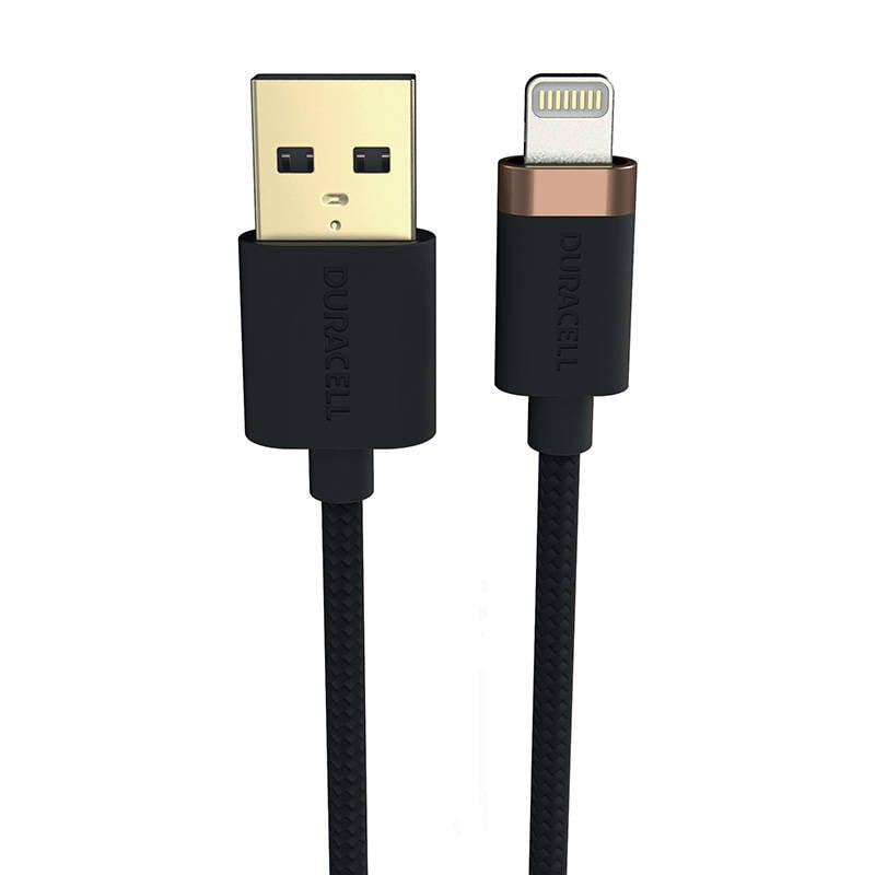 Duracell Cablu USB-C pentru Lightning 1m (negru)