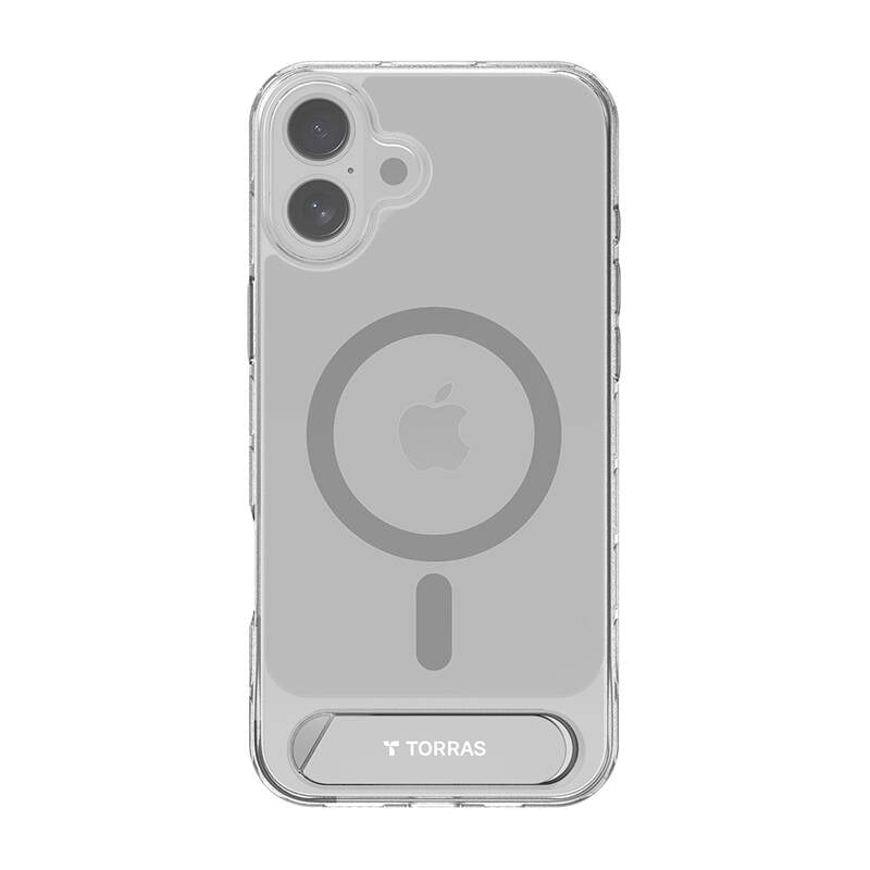 Etui Transparent pentru iPhone 16 Plus - Seria Pstand Torras, Protectie Slim si Eleganta