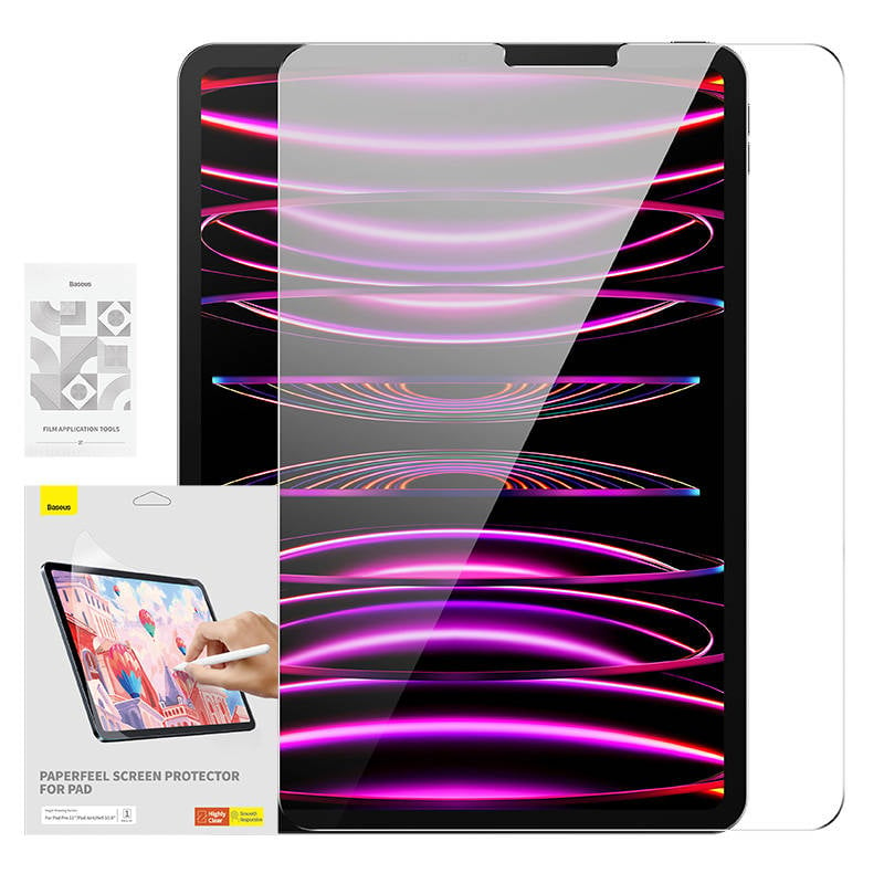 Folie Baseus Paperfeel pentru Pad Pro (2018 2020 2021 2022) 11, ³ Pad Air4 Air5 10.9, ³, transparenta