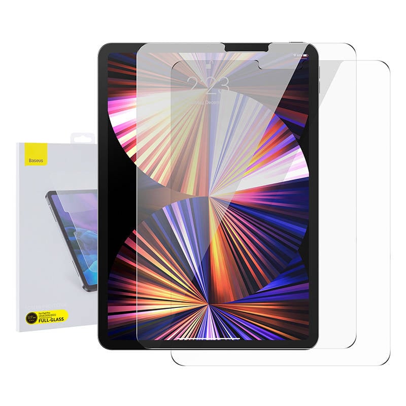 Folie Sticla securizata Baseus de 0,3 mm pentru iPad 12,9 (2 buc)