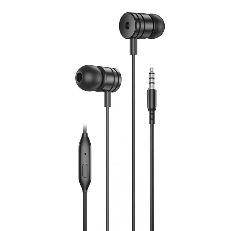 Foneng EP200 cu fir, casti in-ear, mini jack (negru)