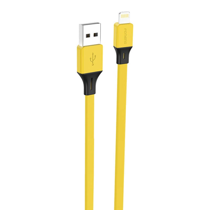 Foneng X96 USB-A to Lightning cable 2.4A, 1m (yellow)