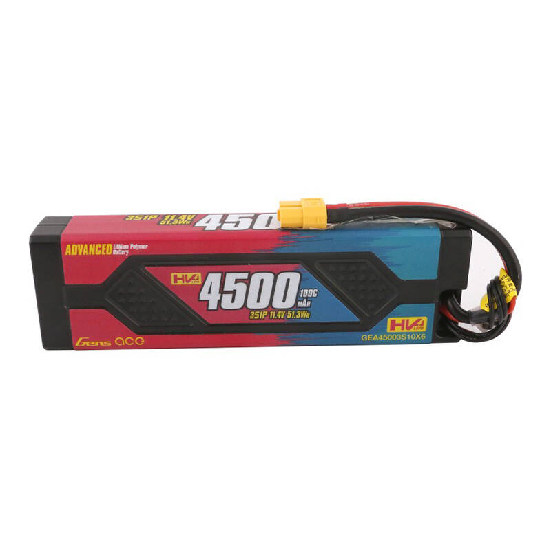 Gens ace Advanced 4500mAh 11.4V 100C 3S1P HardCase Lipo Battery Pack cu XT60