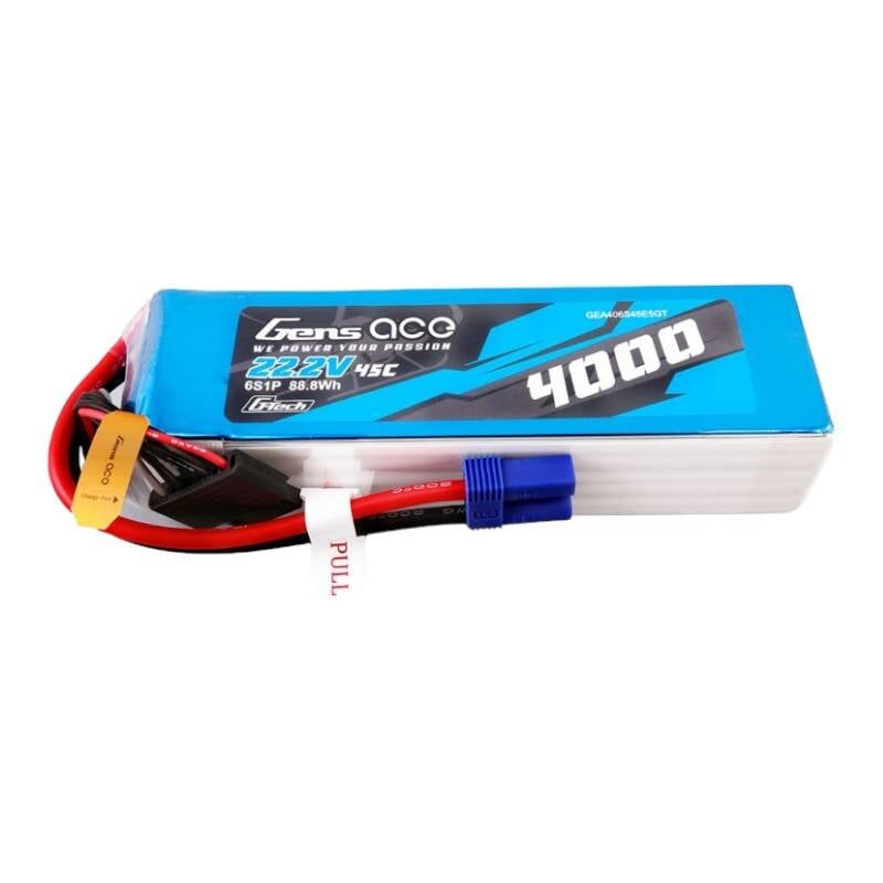 Gens ace G-Tech 4000mAh 22.2V 45C 6S1P Lipo Battery Pack cu mufa EC5