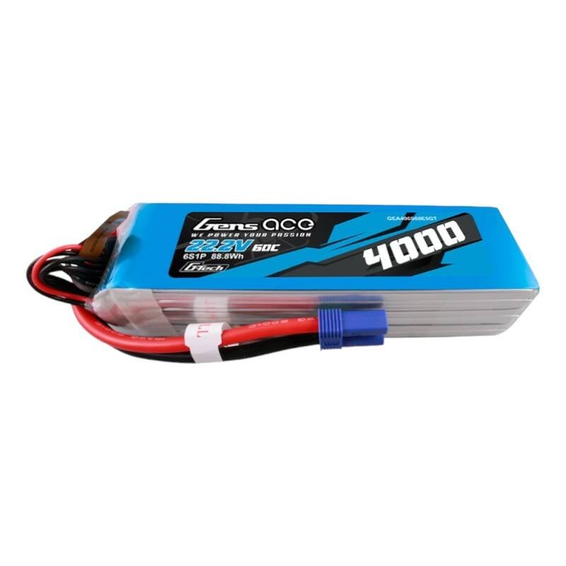 Gens ace G-Tech 4000mAh 22.2V 60C 6S1P Lipo Battery Pack cu mufa EC5