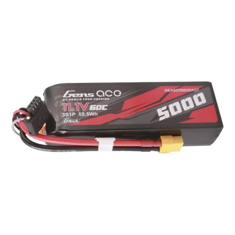 Gens ace G-Tech 5000mAh 11.1V 60C 3S1P Lipo cu XT60 Plug