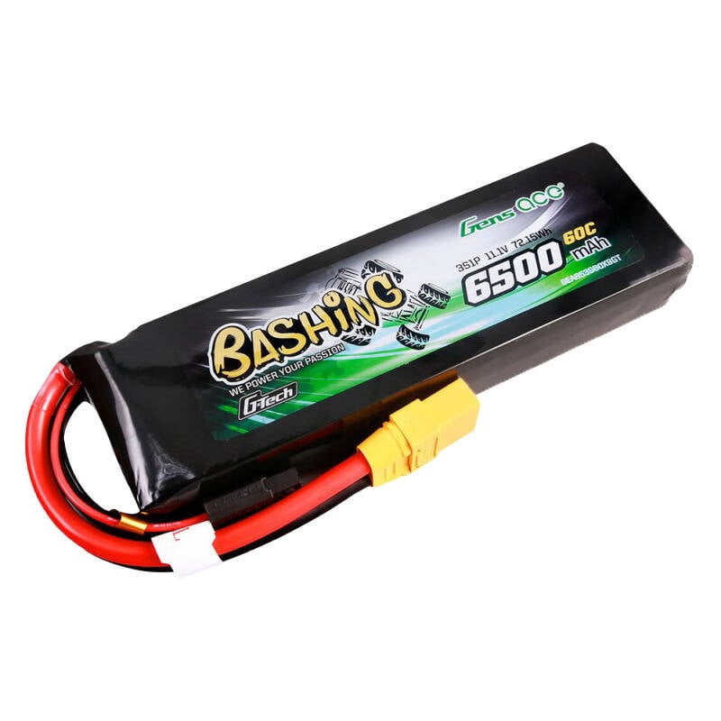 Gens ace G-Tech 6500mAh 11.1V 60C 3S1P Lipo Battery Pack cu XT90-Bashing Series