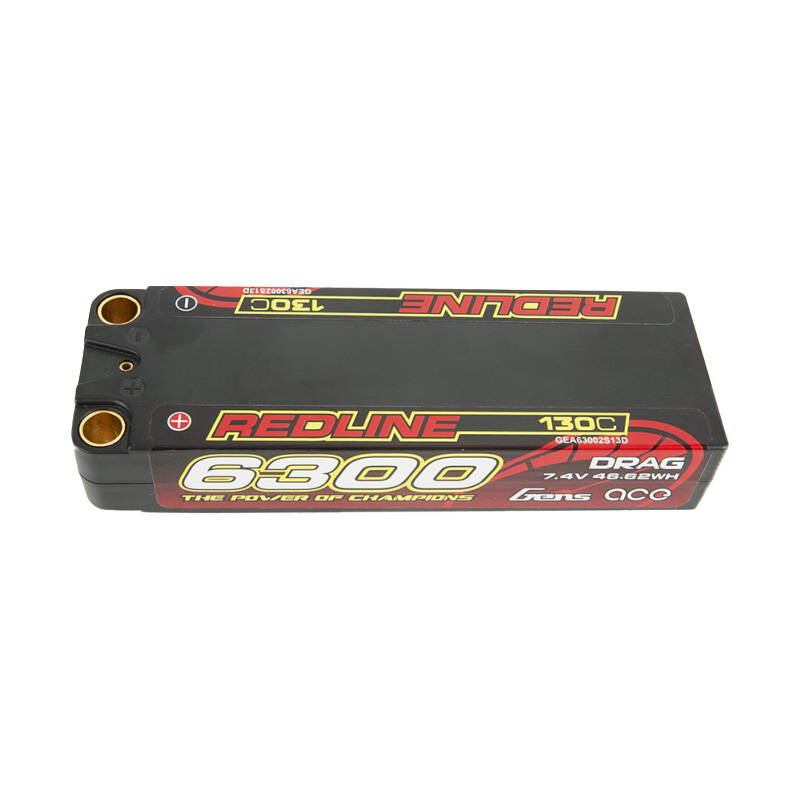 Gens ace Redline Series 6300mAh 7.4V 130C 2S2P HardCase 70 Baterie LiPo